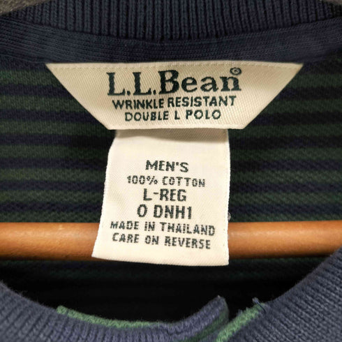 エルエルビーン L.L.Bean コットンボーダーS/S ポロシャツ メンズ JPN:L