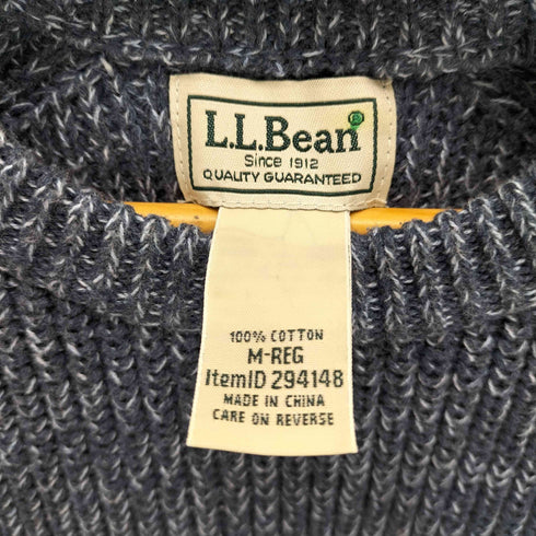 エルエルビーン L.L.Bean リブ編みクルーネックコットンニット メンズ JPN:M