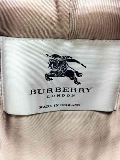 バーバリーロンドン BURBERRY LONDON MADE IN ENGLAND ノバチェックライナー付き 比翼ステンカラーコート 玉虫 本国 メンズ 50