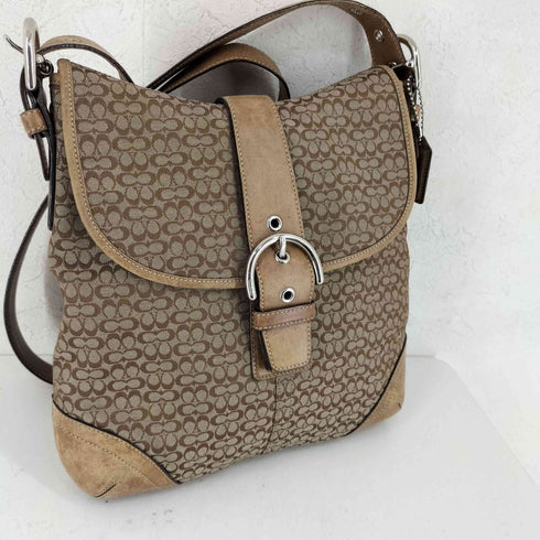 コーチ COACH ミニシグネチャー ショルダーバッグ キャンバス レディース