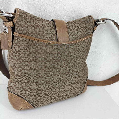 コーチ COACH ミニシグネチャー ショルダーバッグ キャンバス レディース
