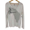 ブラックバレットバイニールバレット BLACKBARRETT by neil barrett 00S ホース 馬 プリント Vネック L/S Tシャツ メンズ 2