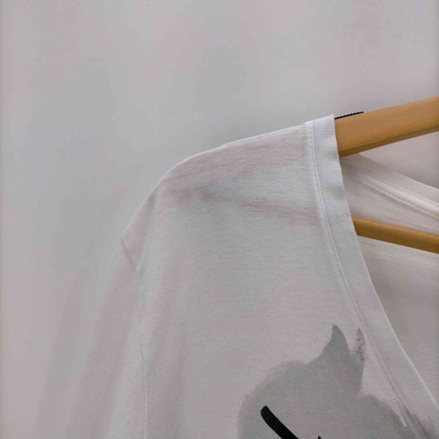 ブラックバレットバイニールバレット BLACKBARRETT by neil barrett 00S ホース 馬 プリント Vネック L/S Tシャツ メンズ 2
