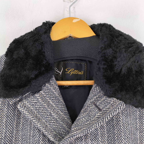 60S Lytton's ツイード ハーフコート メンズ US:38