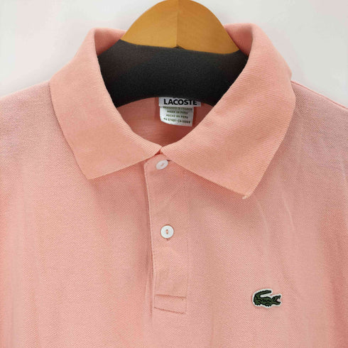 ラコステ LACOSTE PERU製 ワンポイントロゴ刺繍 S/S 鹿の子ポロシャツ メンズ 5
