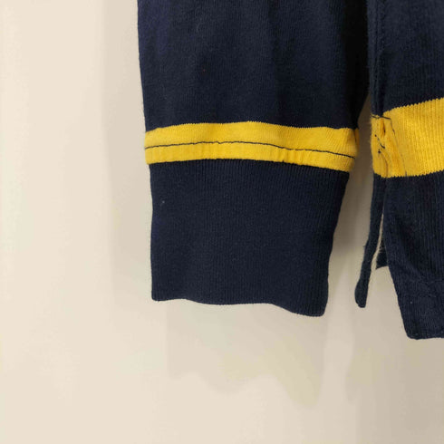 ポロバイラルフローレン Polo by RALPH LAUREN CUSTOM FIT ポニー刺繍 フーデッド ボーダー ラガーシャツ メンズ import:XL