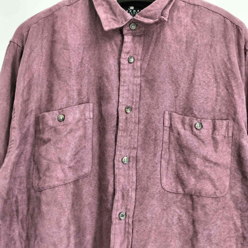 コンセンサス consensus SPORTSWEAR 90-00S スエード L/Sシャツ メンズ import:L