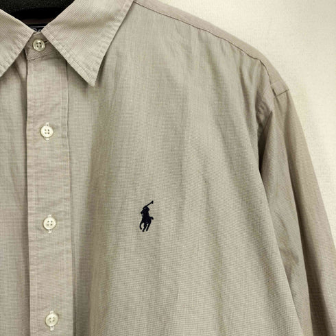 ポロバイラルフローレン Polo by RALPH LAUREN 90S LOWELL SPORT ポニー刺繍 L/S シャツ メンズ import:XL