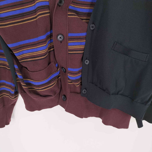 カラービーコン kolor BEACON 23SS ポリエステルコットンドッキングカーディガン メンズ JPN:3