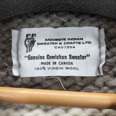 MODESTE INDIAN カナダ製 カウチンセーター メンズ