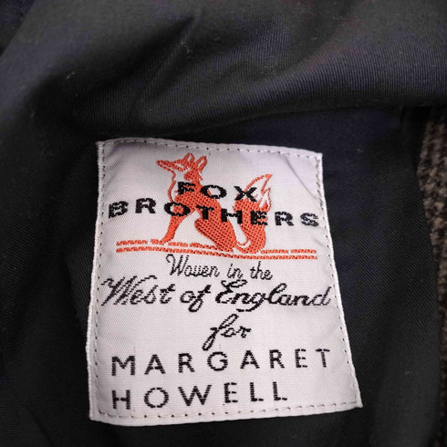 マーガレットハウエル MARGARET HOWELL FOX BROTHERS グレンチェック タックスラックス メンズ JPN:L