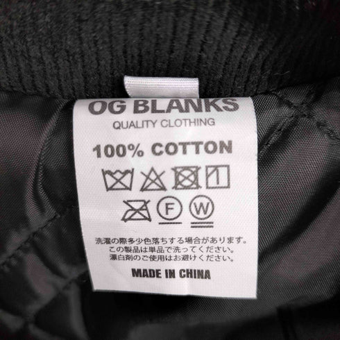 og blanks CLUB REFUGE ワッペン コーデュロイ ジャケット メンズ import:L