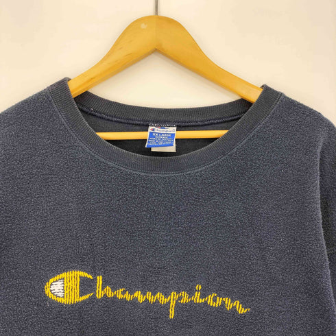 チャンピオン Champion 90s 青タグ ロゴ刺繍 インサイドアウト クルーネックトレーナー メンズ import:XXL
