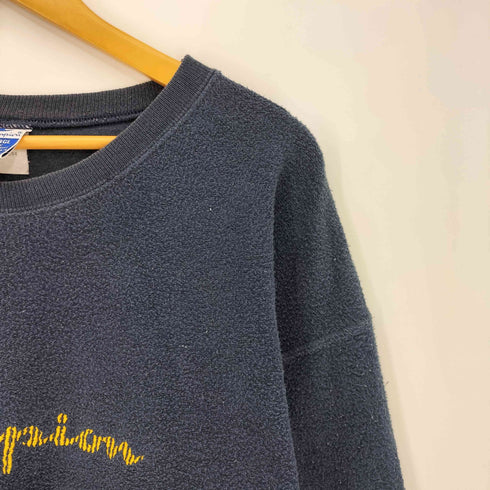 チャンピオン Champion 90s 青タグ ロゴ刺繍 インサイドアウト クルーネックトレーナー メンズ import:XXL