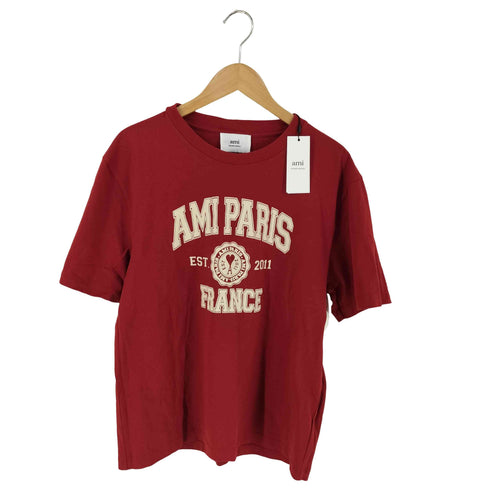 アミアレクサンドルマテュッシ AMI ALEXANDRE MATTIUSSI カレッジロゴプリント Tシャツ レディース XL