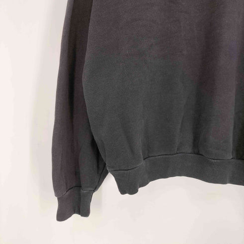 チャンピオン Champion 90s USA製 青タグ ロゴ刺繍 前V クルーネックスウェット ボックスシルエット メンズ import:L