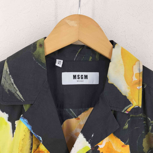 エムエスジーエム MSGM 花柄 半袖 シャツ メンズ 41