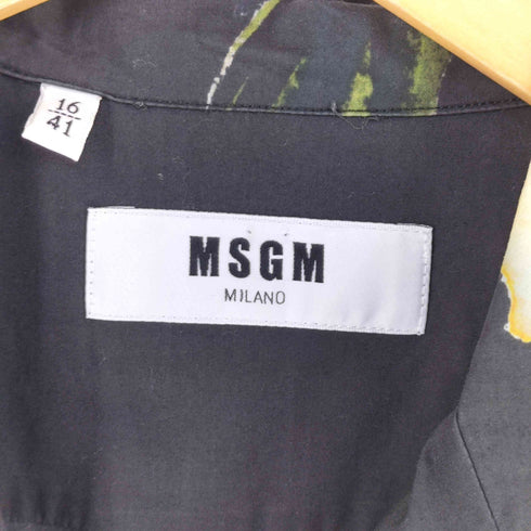 エムエスジーエム MSGM 花柄 半袖 シャツ メンズ 41