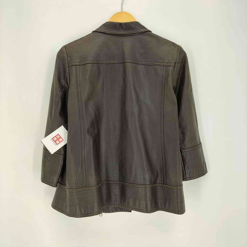 セオリーリュクス theory luxe シープレザー ダブルジップ ダブルライダースジャケット レディース 40