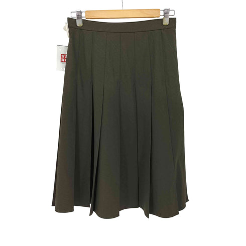 ユニクロ UNIQLO ワイドプリーツミディスカート レディース JPN:M