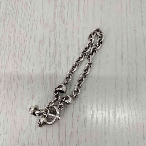 TRANSCOR / トランスコア Skull Key Chain Bracelet スカル キーチェーン ブレスレット 35.7g メンズ L