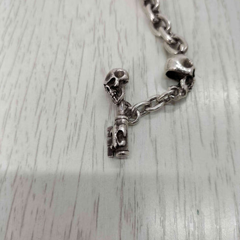 TRANSCOR / トランスコア Skull Key Chain Bracelet スカル キーチェーン ブレスレット 35.7g メンズ L
