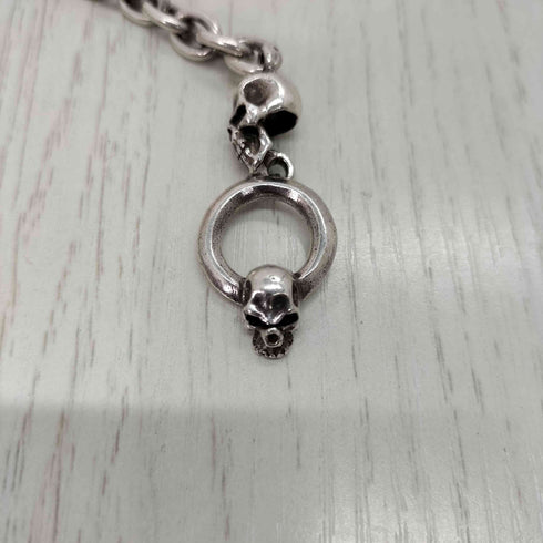 TRANSCOR / トランスコア Skull Key Chain Bracelet スカル キーチェーン ブレスレット 35.7g メンズ L