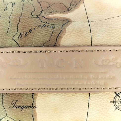 T.C.N LIBERO PRODUCE 世界地図 2WAY ショルダー ボストンバック メンズ