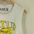 SATUR Citron Summer Graphic スリーブレストップ import メンズ