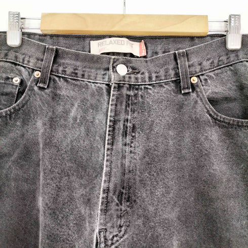 リーバイス Levis 00s メキシコ製 ボタン裏4002 550 RELAXED FIT 後染めブラック デニム メンズ W40 L32