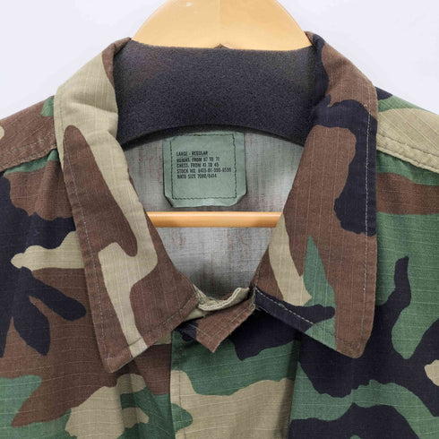 ユーエスアーミー U.S. ARMY カモ柄 ミリタリージャケット メンズ LARGE-REGULAR