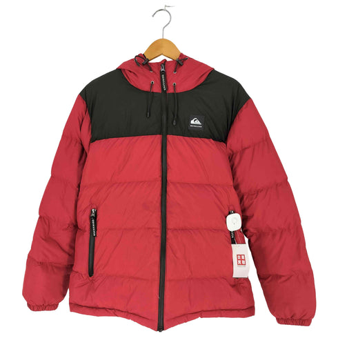 クイックシルバー Quiksilver ツートン 裾ドローコード フーディ ダウンジャケット メンズ import:L