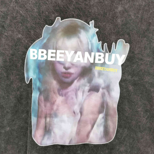 BBEEYANBUY ブランドロゴ クルーネックTシャツ メンズ M