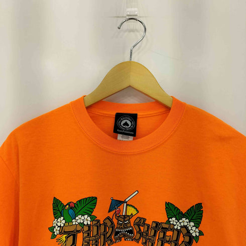 スラッシャー THRASHER フロントプリント クルーネック半袖Tシャツ メンズ M