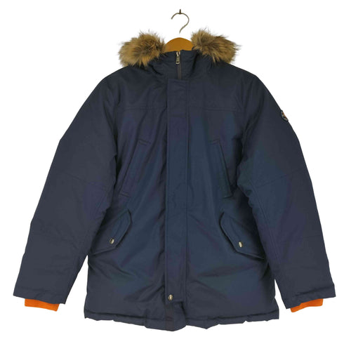 ポロラルフローレン POLO RALPH LAUREN ファー付き フーデットダウンコート メンズ import:L