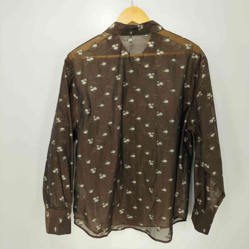 レイビームス Ray BEAMS 26SS シアー フラワー ジャカード シャツ レディース ONE SIZE