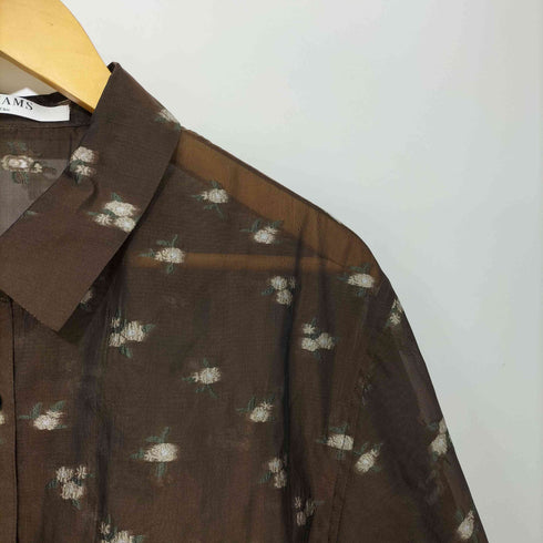 レイビームス Ray BEAMS 26SS シアー フラワー ジャカード シャツ レディース ONE SIZE