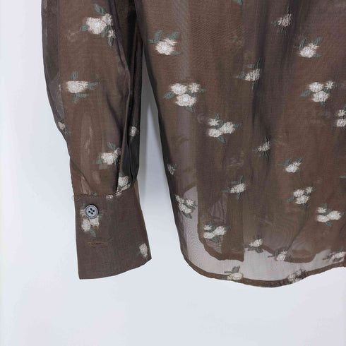 レイビームス Ray BEAMS 26SS シアー フラワー ジャカード シャツ レディース ONE SIZE