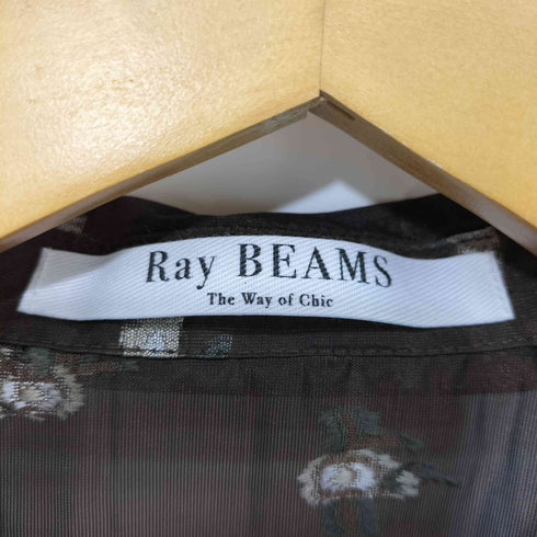 レイビームス Ray BEAMS 26SS シアー フラワー ジャカード シャツ レディース ONE SIZE