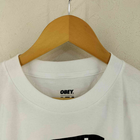 オベイ OBEY TRIPLE TROUBLE OBEY INVADER HIRST Tシャツ メンズ L