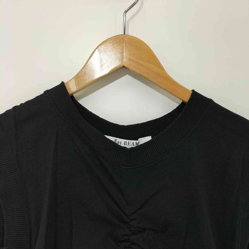 レイビームス Ray BEAMS 24SS ギャザーフロントノースリーブカットソー レディース