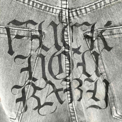 ルグランブルー L.G.B. WOLF With Print バックロゴ ストレッチ フレアパンツ Y2K archive メンズ US:32-33