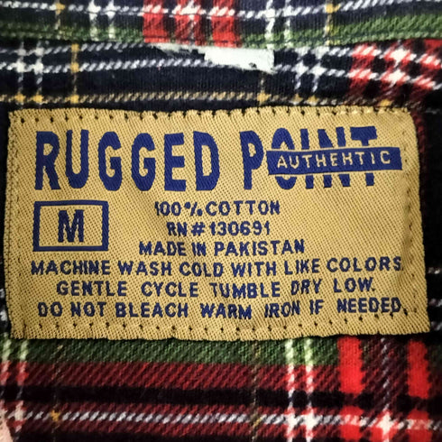 RUGGED POINT プリントネルシャツ プリネル メンズ JPN:M