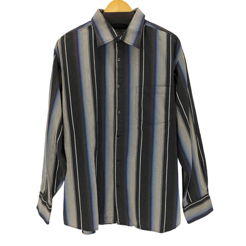 Eighty Eight シャドーストライプ マチ付き コットンシャツ メンズ JPN:XL