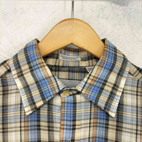 フルギ WEDGEFIELD マドラスチェック L/S コットンポリ シャツ メンズ JPN:M