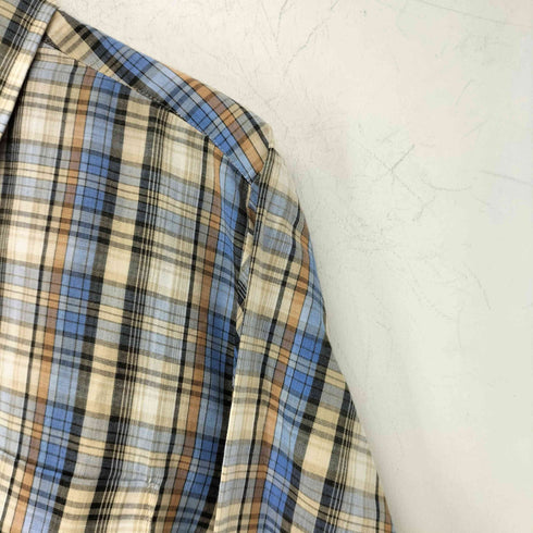 フルギ WEDGEFIELD マドラスチェック L/S コットンポリ シャツ メンズ JPN:M
