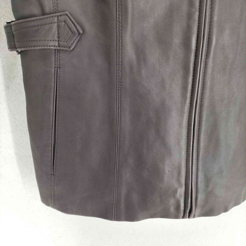 NINE WEST lamb leather ジップアップレザージャケット レディース JPN:M