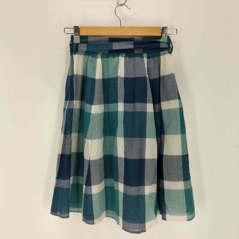 ブルーレーベルクレストブリッジ BLUE LABEL CRESTBRIDGE チェック柄ベルテッドフレアスカート レディース JPN:34
