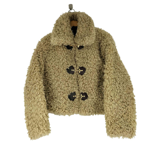 ザラ ZARA トグルボタン フェイクファージャケット レディース import:M