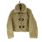 ザラ ZARA トグルボタン フェイクファージャケット レディース import:M